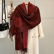大牌围巾女2025新款春秋百搭保暖高级感仿羊绒护颈围脖秋冬季披肩