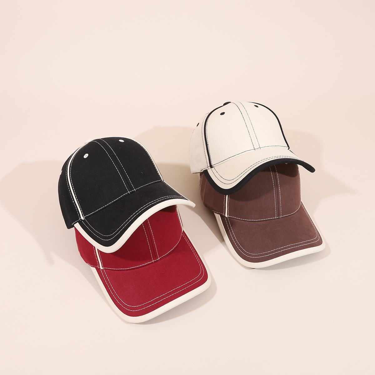 Herren Baseballcap Mit Breiter Krempe Für Große Köpfe Schlicht_voghion.com