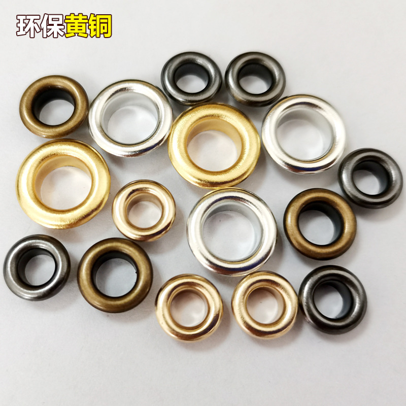 Spot discount Brass Air eye metal round electroplated air eye button all copper shoe eye button corns button Phoenix eye