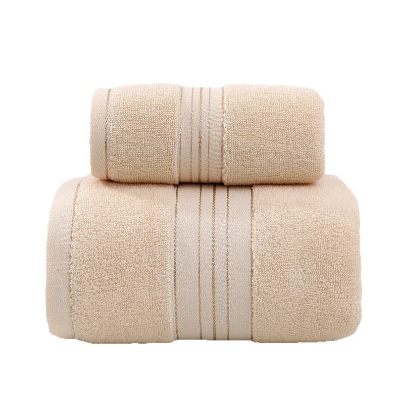 Toalla de cara de algodón con hilo de oro y logo personalizado_voghion.com