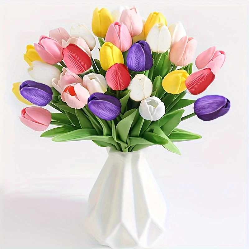 High-End Pu Tulip Artificial Flowers Exclusively for Cross-Border Sales, Suitable for Home, Hotel, Wedding Photography Props, Realistic Touch, Wholesale High-End Pu Tulip Artificial Flowers Exclusively for Cross-Border Sales, Suitable for Home, Hotel, Wedding Photography Props, Realistic Touch, Wholesale
