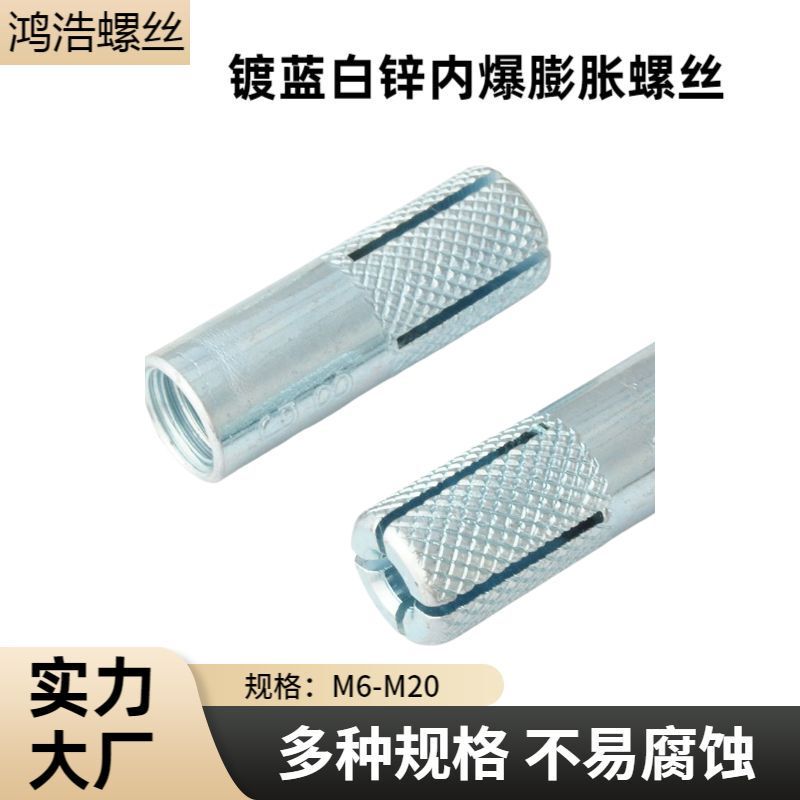 Blue and White Zinc-Plated Internal Expansion Screws, Internal Expansion Bolts, Internal Expansion Anchors, Internal Expansion Tubes M6/M8/M12