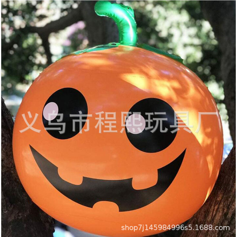 Pvc Material Inflatable Pumpkin Ball Inflatable Christmas Ball Inflatable Christmas Toy Inflatable Trick Props Plus Logo