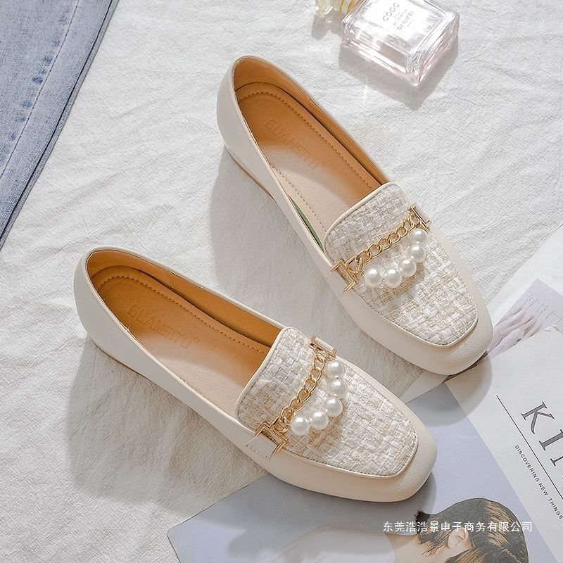 Women's shoes 2026 new model slip-on soft-soled loafers, versatile with skirts, chunky heel, comfortable for the feet, evening style single shoes, mid-heel Women's shoes 2026 new model slip-on soft-soled loafers, versatile with skirts, chunky heel, comfortable for the feet, evening style single shoes, mid-heel