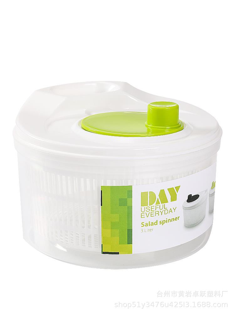 Deshidratador de verduras ensalada máquina de secado lavado de verduras cuenca cesta de agua dispositivo de drenaje manual de frutas lavado deshidratación artefacto DA36