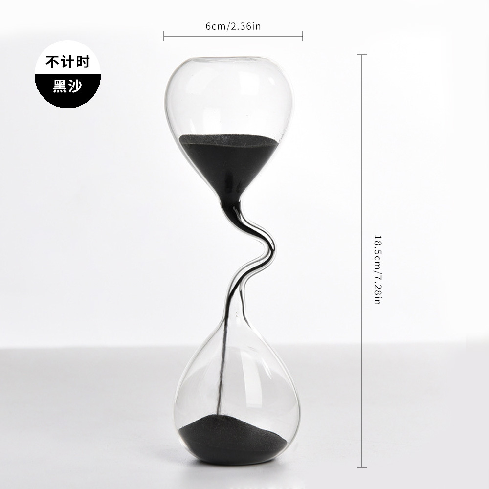 Creativo cuello fino arte reloj de arena temporizador personalizado decoración del hogar graduación temporada regalo Día San Valentín