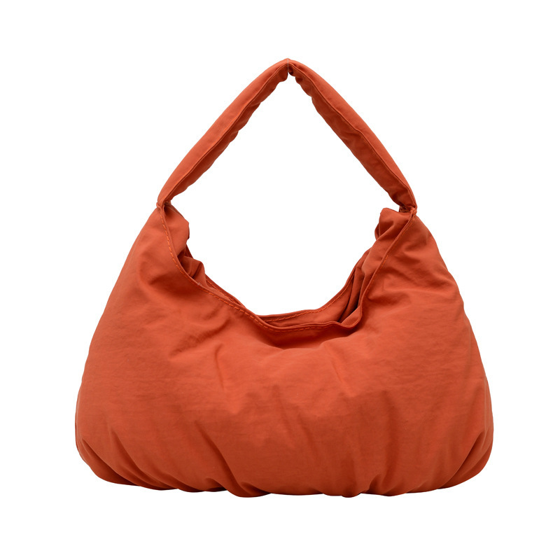 Bolsos, bolsos de mujer, nuevos bolsos de esponja para otoño e invierno, bolsos cuadrados de un solo hombro cerosos suaves, bolsos de axilas, bolsos de mano retro de todo fósforo