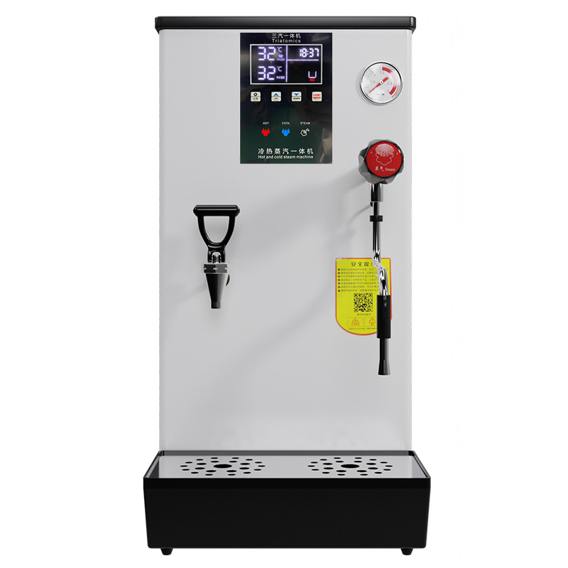 Mutual Liheng leche tienda de té Equipo conjunto completo comercial vapor agua caldera leche burbuja hirviendo agua Calefacción Automática pantalla LCD