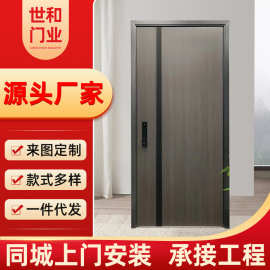 甲级10公分防盗入户门 双层不锈钢工程进户门 隔音子母门防盗门