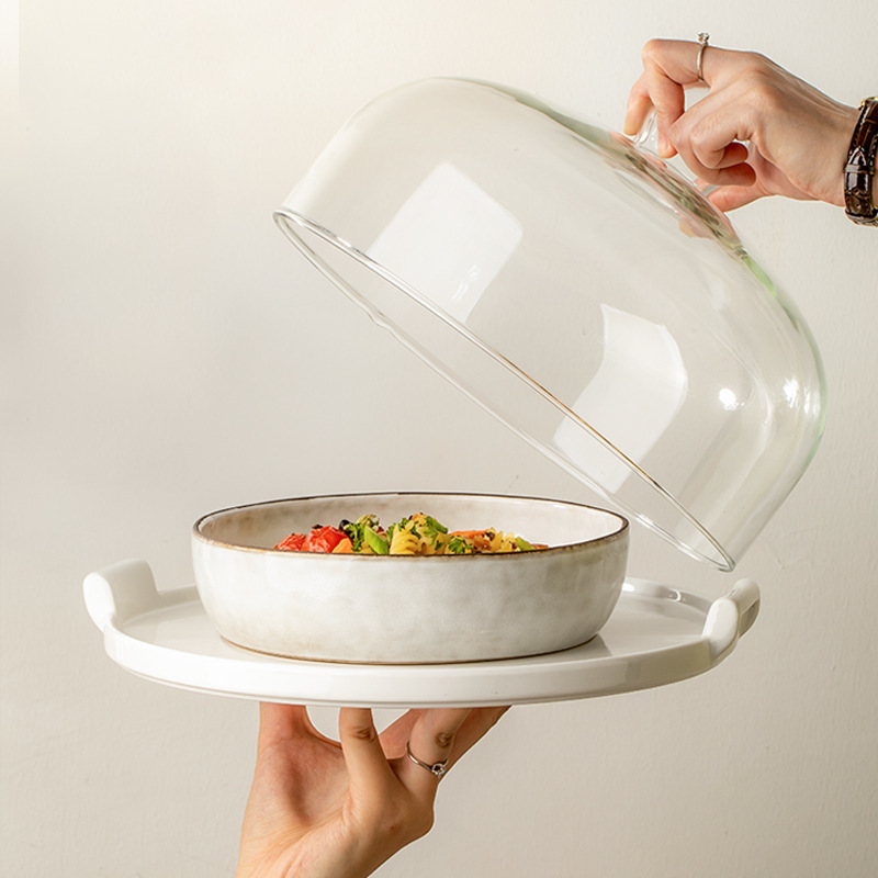 Irregular 7.5 pulgadas cuencos de cerámica retrógrados caseros platos profundos ensalada cuencos de fideos horno cambiador de cubiertos exportación transfronteriza