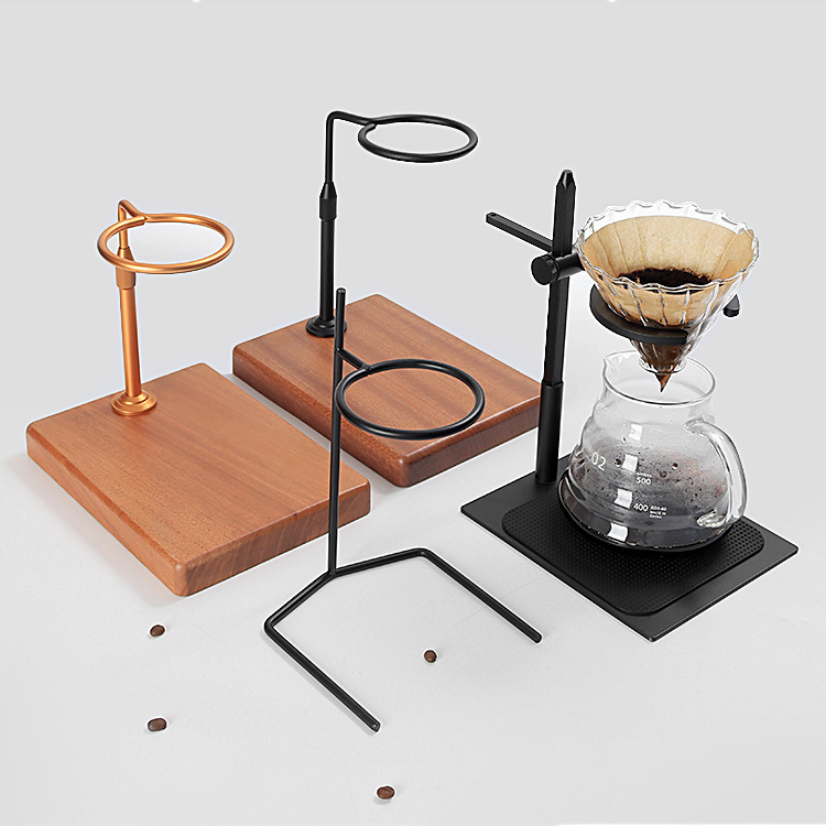 Coffee Hand Rack Solid Wood Adjustable V60 Drip Glass Filter Cup Sharing Pot suit Holder Household Appliances Coffee Hand Rack Solid Wood Adjustable V60 Drip Glass Filter Cup Sharing Pot suit Holder Household Appliances