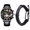 Classic fashionable calendar, quartz watches, belt, men's watch, Aliexpress, wholesale