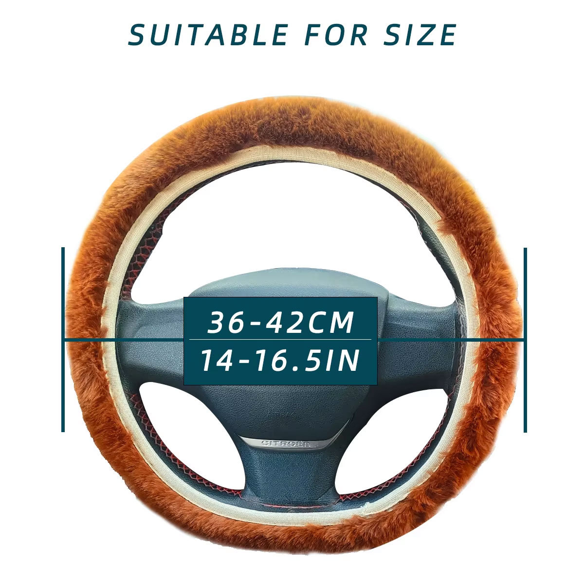 Cuatro temporadas de manejo de volante de automóvil general transfronterizo de manejo de automóvil de comercio electrónico al por mayor manejo de volante de peluche