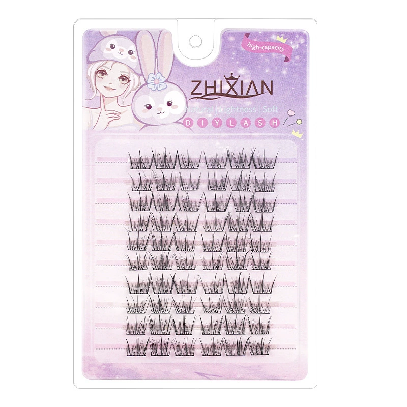 Dense False Eyelashes for Extension, Multi-Style Individual Cluster Flare Kit, Reusable