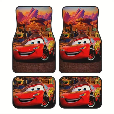Stain-Resistant Floor Mats Cartoon Animation – Avtomobil döşəmə paspasları - dsn-foot-pad-78-3344cm-two-piece-set