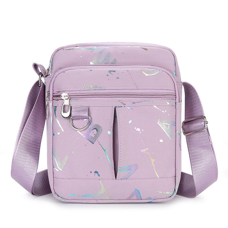 Nueva bolsa de mensajero de las mujeres bolsa pequeña de nylon Oxford bolsa de tela multi-compartimiento pequeña bolsa de mediana edad casual bolsa de hombro ventas directas de la fábrica