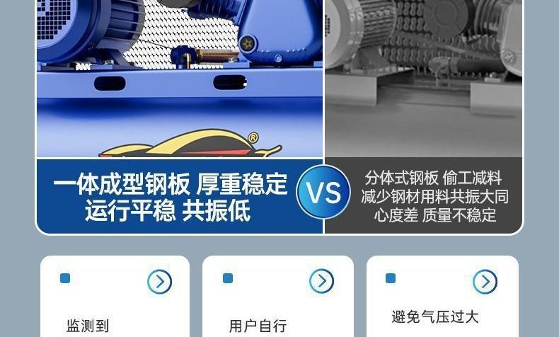 Industrial-Grade Air Compressor, Large 380V High-Pressure Air Pump, 220V Small Air Compressor, Auto Repair Spray Paint Air Pump