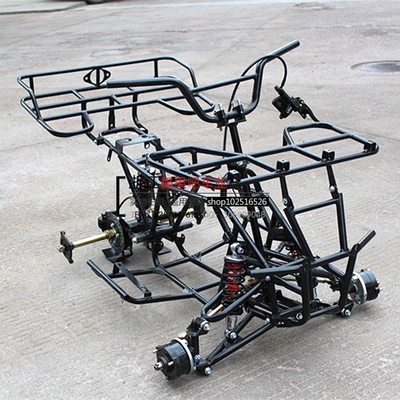 ATV four-wheel off-road motorcycle parts, Motorcycle frame - front-drum-brake-rear-disc-brake