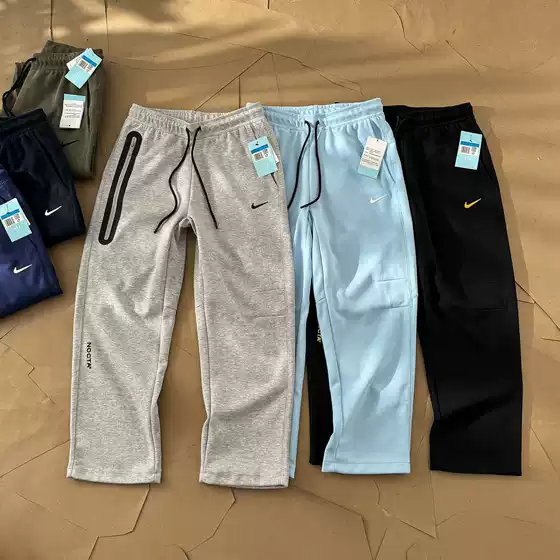 NOCTA co branded Asian version sweatpants, logo printed, sporty and casual straight leg pants, sports sweatpants