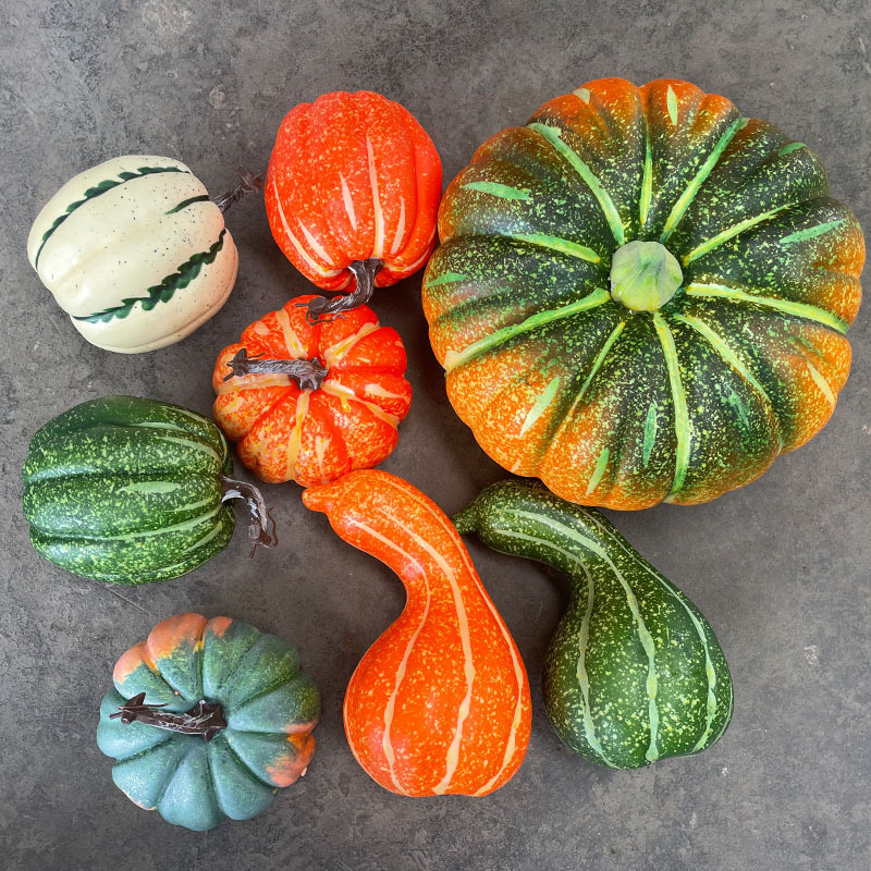 Halloween Shopping Mall Window Decoration Simulation Vegetable Fake Pumpkin Decoration Cabinet Photography Display Pumpkin Model Halloween Shopping Mall Window Decoration Simulation Vegetable Fake Pumpkin Decoration Cabinet Photography Display Pumpkin Model