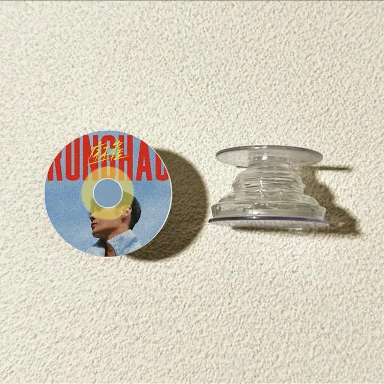 Grabación de CD vinilo redondo airbag soporte adhesivo tipo teléfono móvil adhesivo 360 ° giratorio telescópico succión magnética de corriente de marea