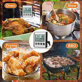 2个 颜色：图片色 材质：ABS+不锈钢 烧烤温度计 TP710 数字式烹