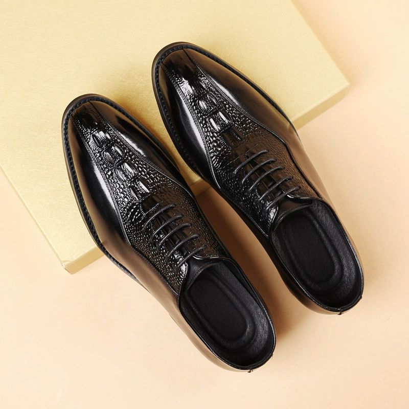 Летняя новая мужская бизнес-обувь Bullock кожаная кожаная обувь с рисунком крокодил свадебная обувь для жениха в британском стиле мужская обувь