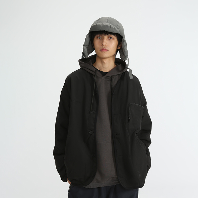 Autumn Japanese solid color retro jacket