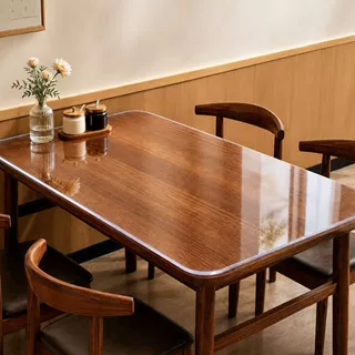 饭店专用餐桌垫PVC透明桌垫耐脏免洗防水防油防烫桌布桌面保护垫