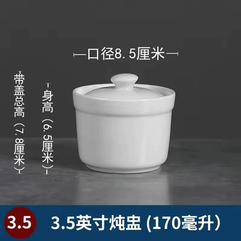 Набор Ceramic Stew Pot: 3,5–5 дюйма, 170–550 мл, двусторонняя отделка и античные отделки