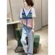 Pink Stitching Fake Two-piece Short-sleeved Shirt Women's Casual Shirt European Fashion 2024 Spring and Summer New European Station