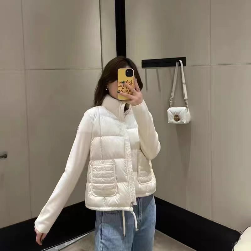JMSHOP 白月光系列~私下很要穿！棉服毛织拼接外套|undefined