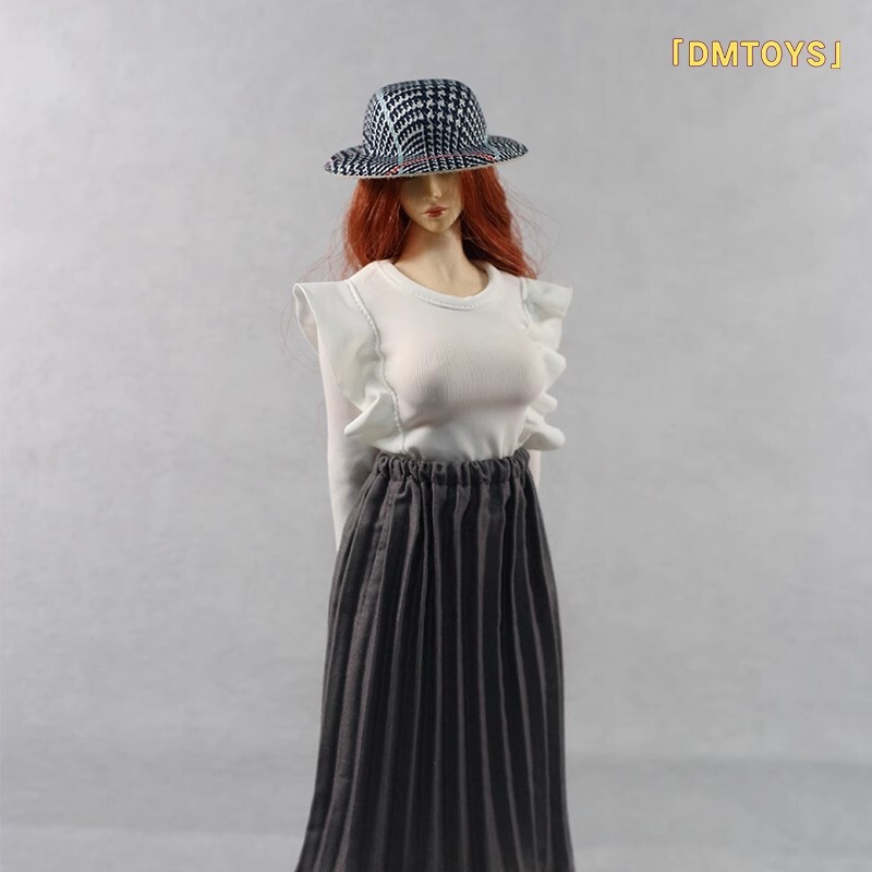 In-Stock Dmtoys 1/6 Female Soldier Outfit Df082 Ruffled Lady Suit Trendy Doll Clothes