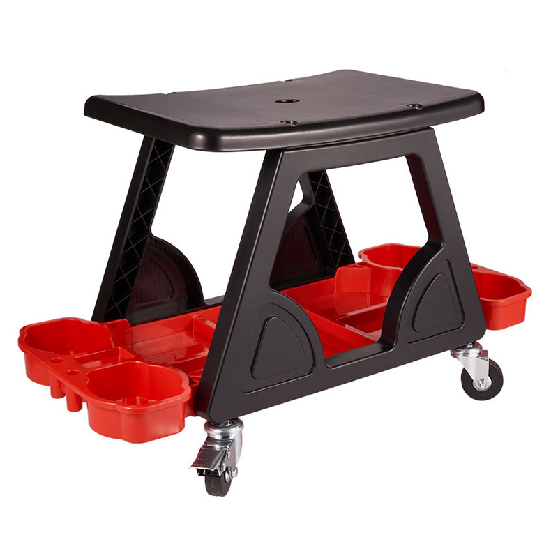 跨境批发多功能汽车美容工作凳洗车贴膜维修施工工具收纳凳移动凳