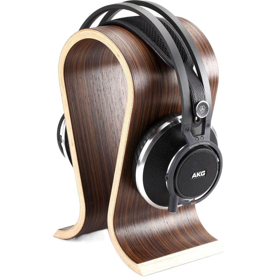 Auriculares de madera creativos auriculares de madera curvada estante juego Hall soporte en forma de U estante de exhibición estante de almacenamiento de auriculares