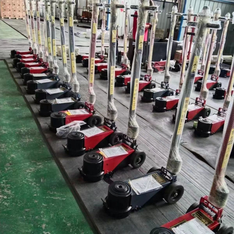 新款卧式国标气动千斤顶50吨80吨100吨120吨大吨位货车汽修专用顶