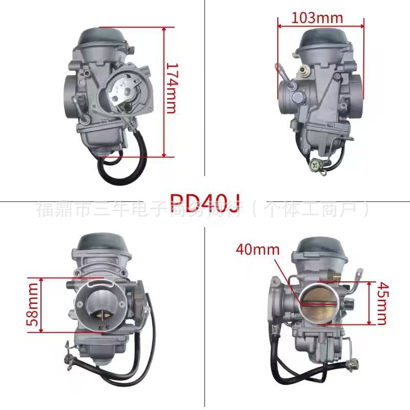 Pd40J Carburetor Polaris Sportsman 500 4X4 6X6 40mm Motorcycle Kit