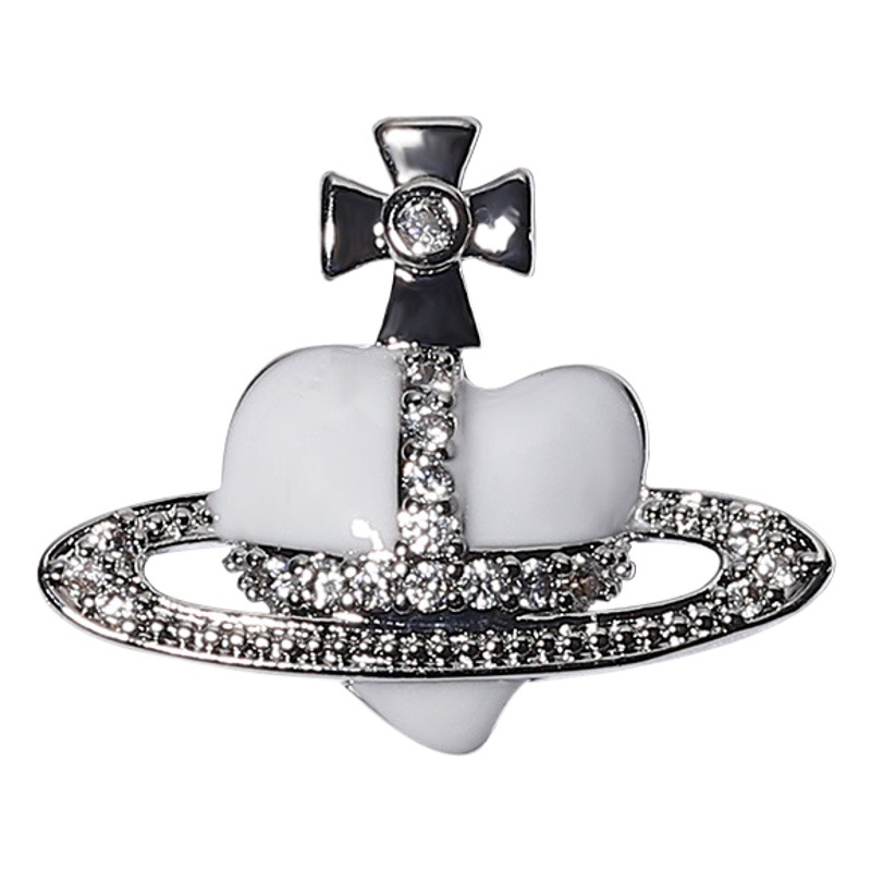 Nueva celebridad en línea xiempress Luz de lujo joyería de uñas circón romántico planeta Tierra Perla Cruz corazón industria pesada Cruz