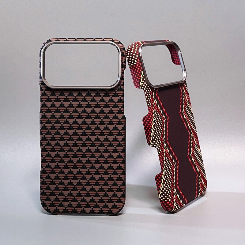 Cross-border foreign trade iPhone 18 PRO MAX Kevlar skin-feel magnetic phone case suitable for Apple 17, high-end feel 16