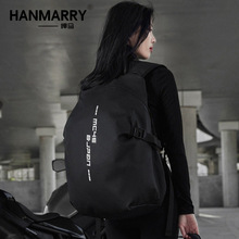 新款摩托车骑行背包头盔包男士机车包防水大容量双肩背包女全盔包