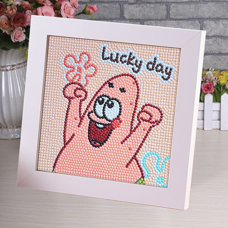 Nuevo dibujo de diamante infantil de labu diy pegatinas de diamante con marcos de fotos hechas a mano diy puzzle pegatinas de mampostería image 83