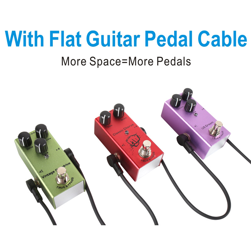 Cable de efectos para guitarra eléctrica de cabeza plana, 15 cm, cable de audio para guitarra eléctrica, cable de efectos de un solo bloque image 6