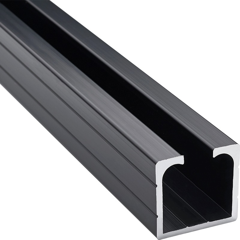 Puerta corredera negra polea rodillo pista puerta corredera rueda colgante puerta móvil puerta plegable accesorios de hardware carril guía