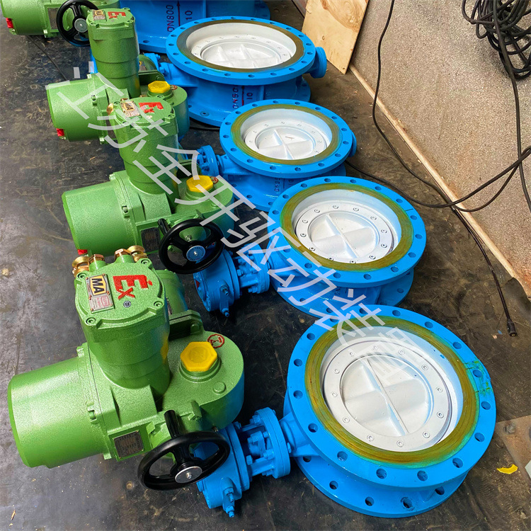 WSD943F-16 DN800矿用防爆电动蝶阀 本安型电动瓦斯蝶阀 电压660