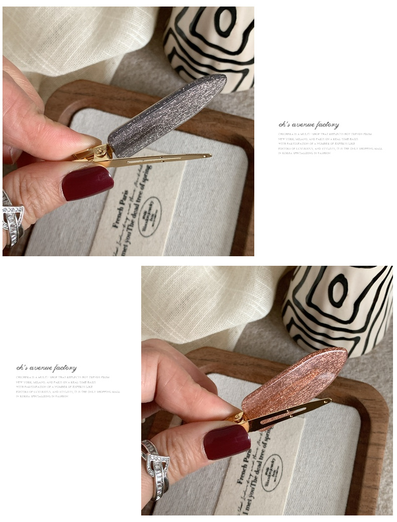 Women's Geometric IG Style Sweet Acetic Acid Sheets Hair Clip display picture 3