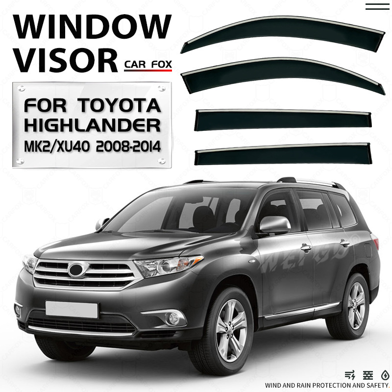 Applicable to Toyota Highlander Car Window Rain and Rain Window Side Window Toyota HIGHLANDER Window visor