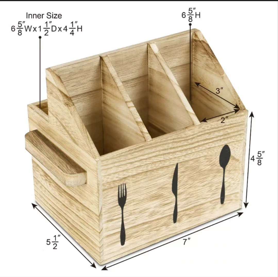 Коробка для посуды коробка для еды клетка для хранения коробка для кухни настольная палочка для еды инструмент для хранения коробки для пиццы магазин деревянный нож вилка коробка для хранения
