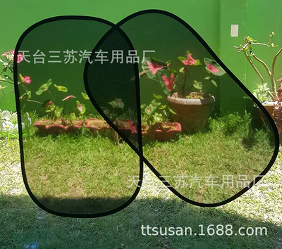 Sun shade, Sun Protection and Heat Insulation - pure-black-transparent-film-two-pieces