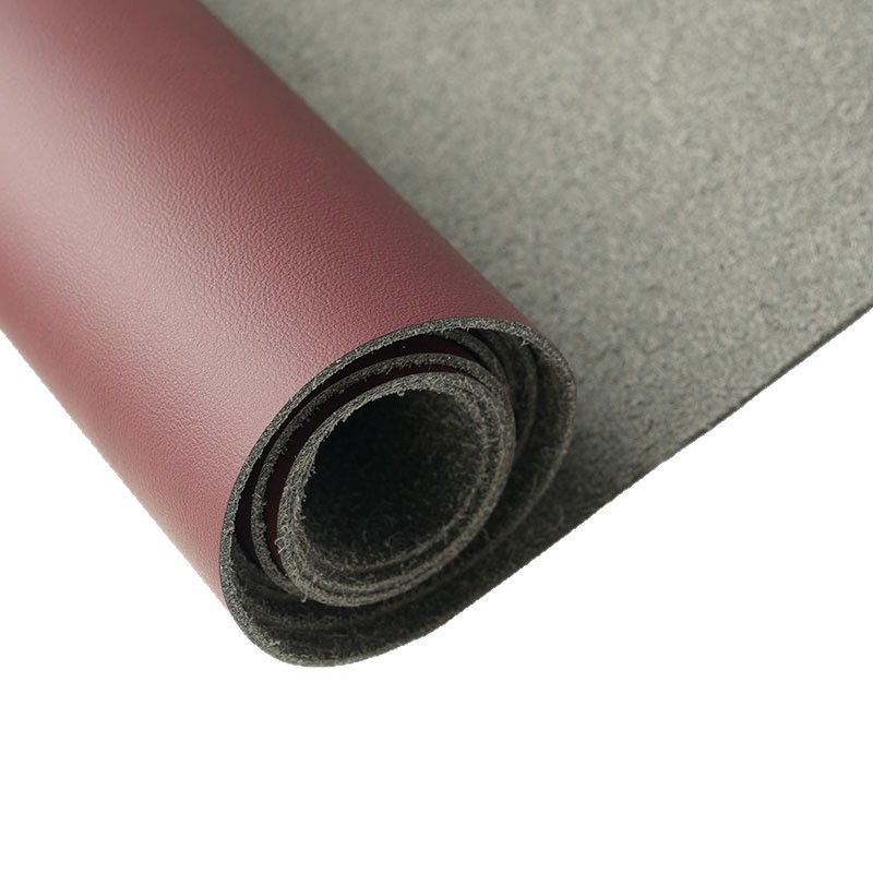 厂家现货细牛纹1.2厚超纤皮革面料家具软包用耐磨灯具工艺品超纤