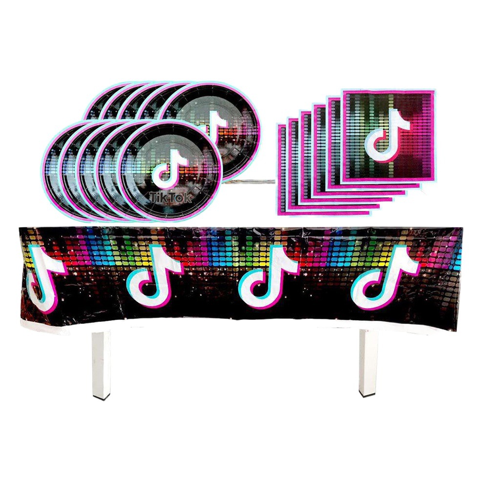 Amazon nuevo dibujos animados chatter cumpleaños suministros de fiesta TIKTOK temática decoración de los fabricantes de Yiwu